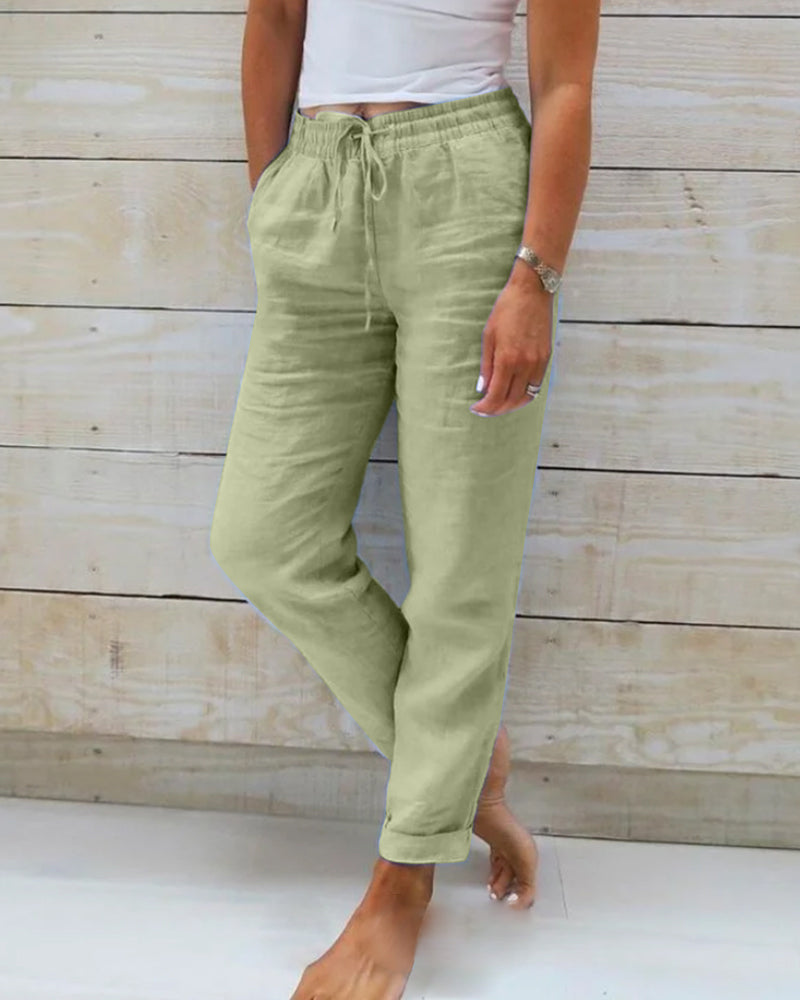 Sophia | Pantalon confortable en lin