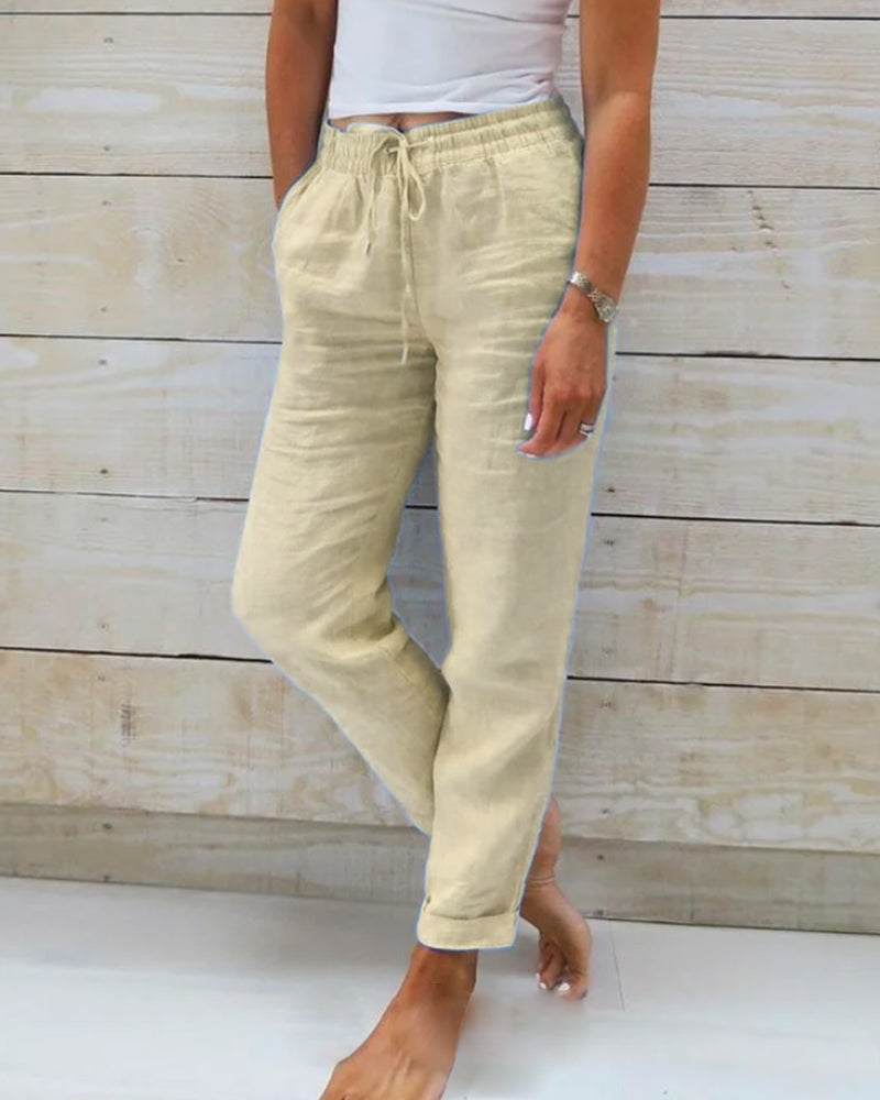 Sophia | Pantalon confortable en lin