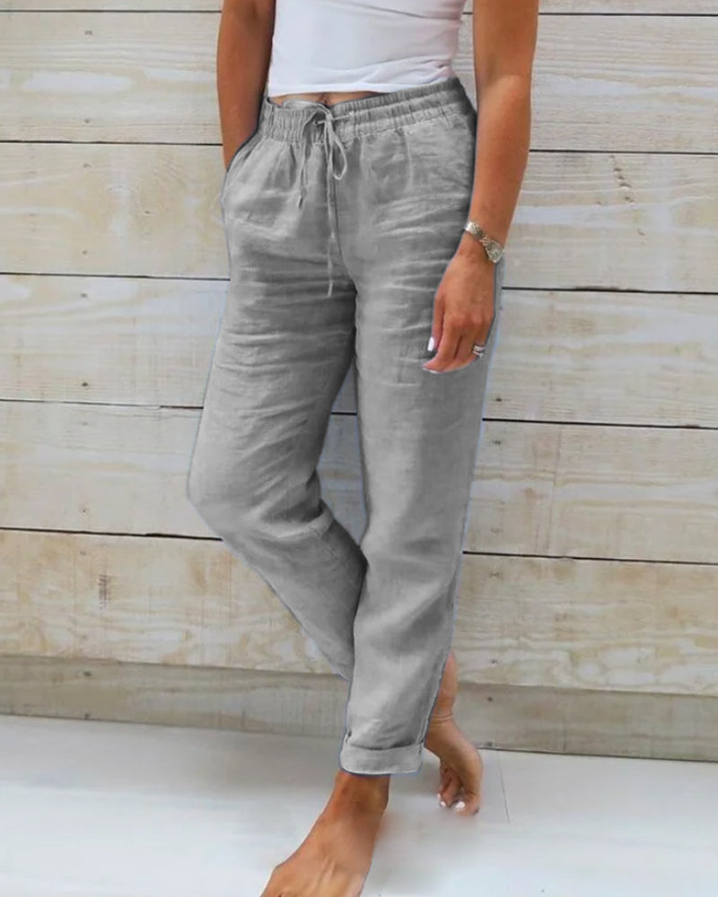 Sophia | Pantalon confortable en lin