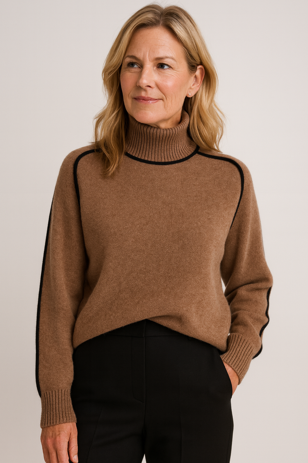 Sophia | Pull à col roulé confortable et luxueux