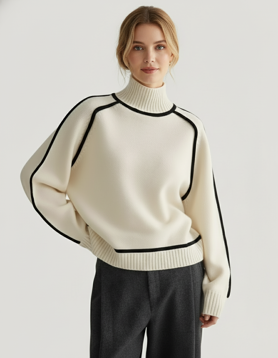 Sophia | Pull à col roulé confortable et luxueux