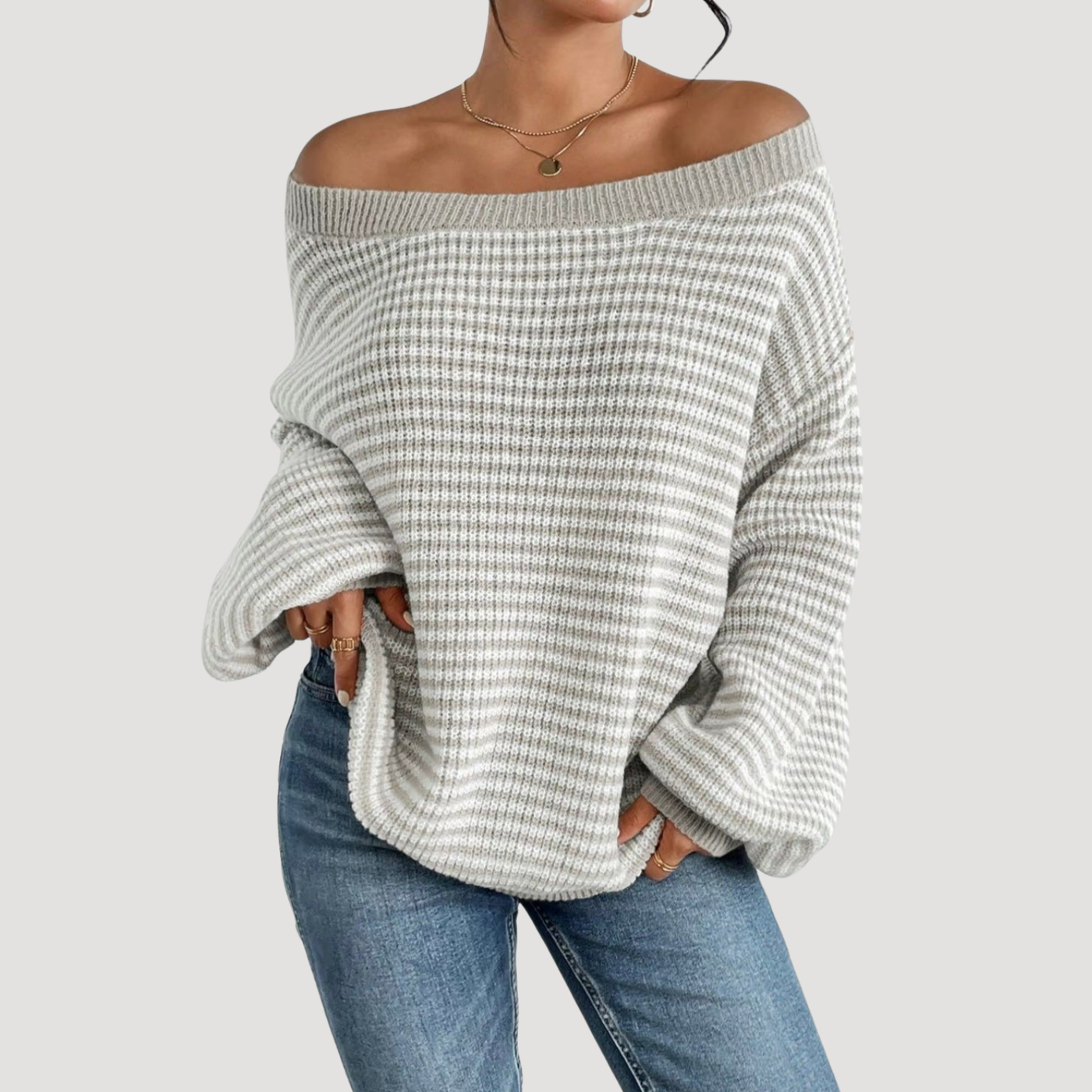 Sophia | Pull rayé luxueux