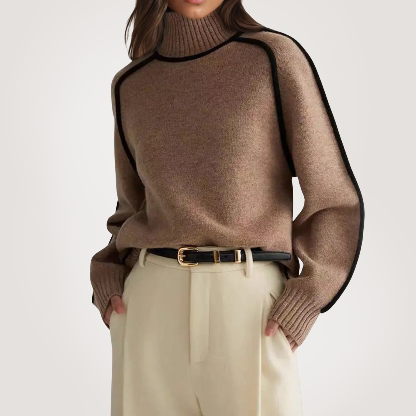Sophia | Pull à col roulé confortable et luxueux