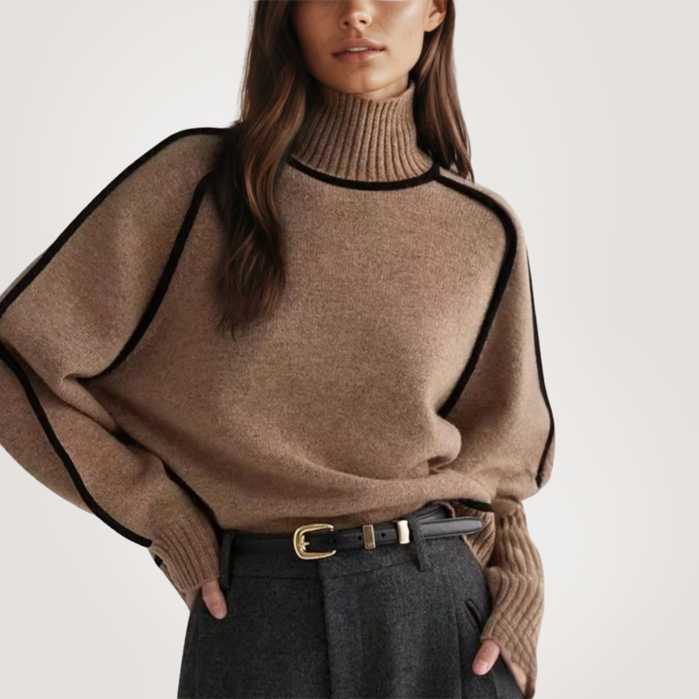 Sophia | Pull à col roulé confortable et luxueux